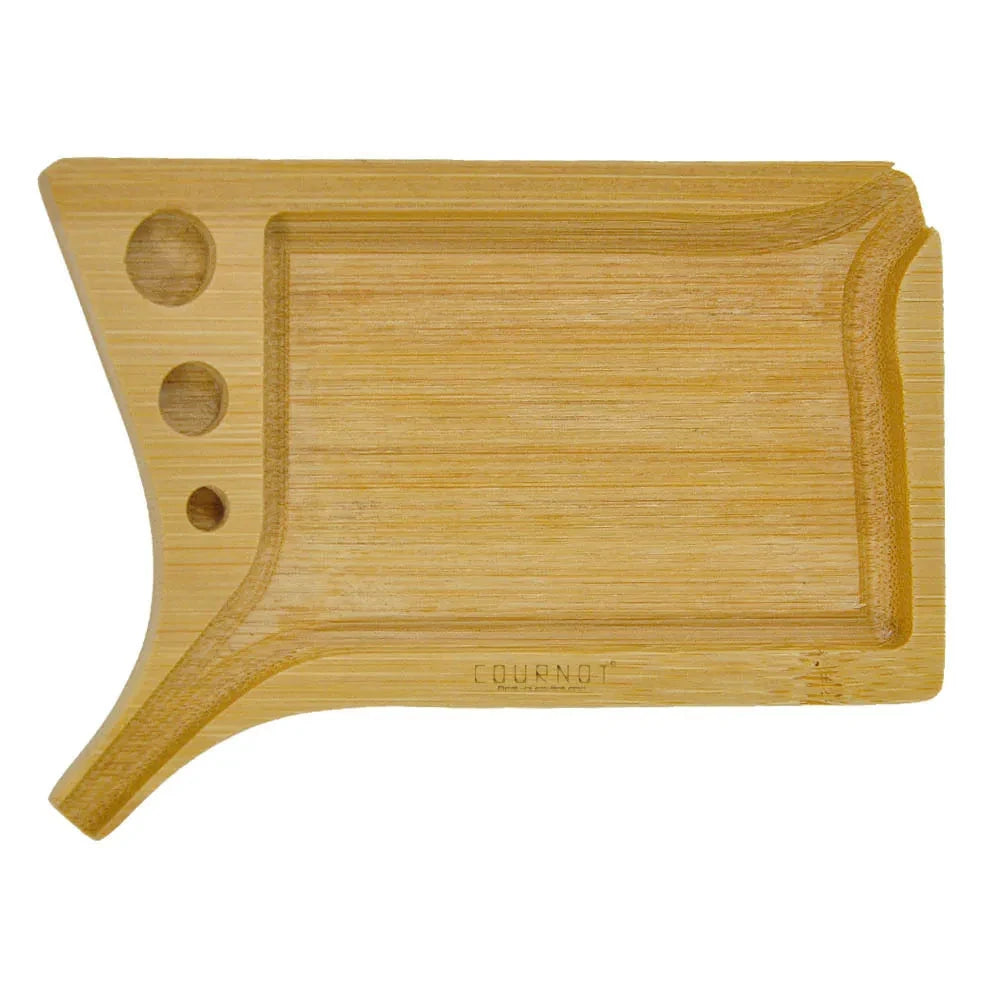 Bamboo Wood Herb & Tobacco Rolling Tray Set – Cleaning Brush, Pre-Roll Smoke Roller, Multipurpose Accessories