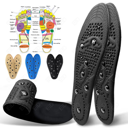EiD Magnetic Therapy Foot Insoles – Soft Acupressure Sports Cushion for Men & Women