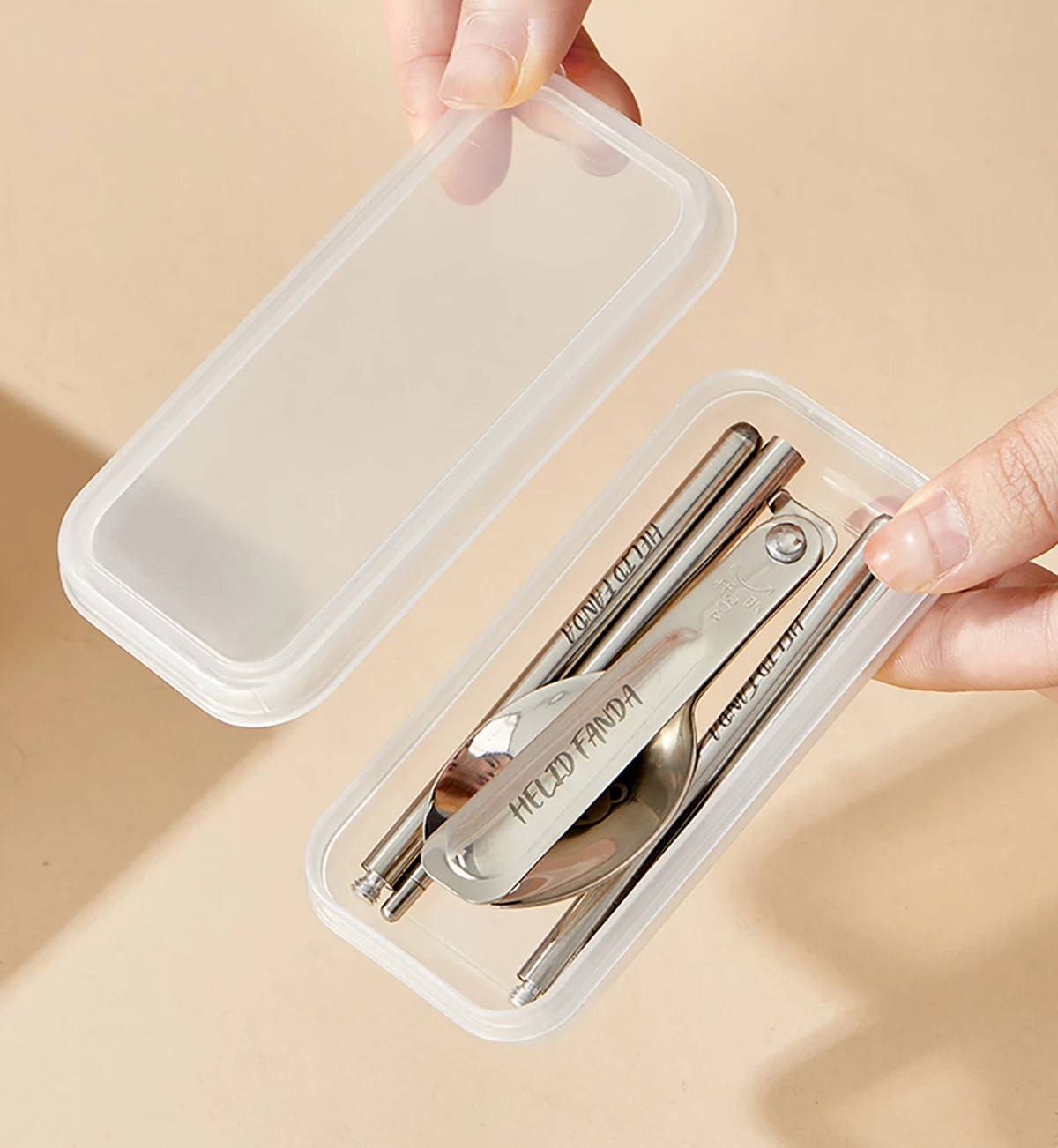 WORTHBUY 304 Stainless Steel Lunch Box with Lid — Portable Leak-Proof Stackable Bento Box for Fruit, Salad, and Food Storage, Ideal for Students