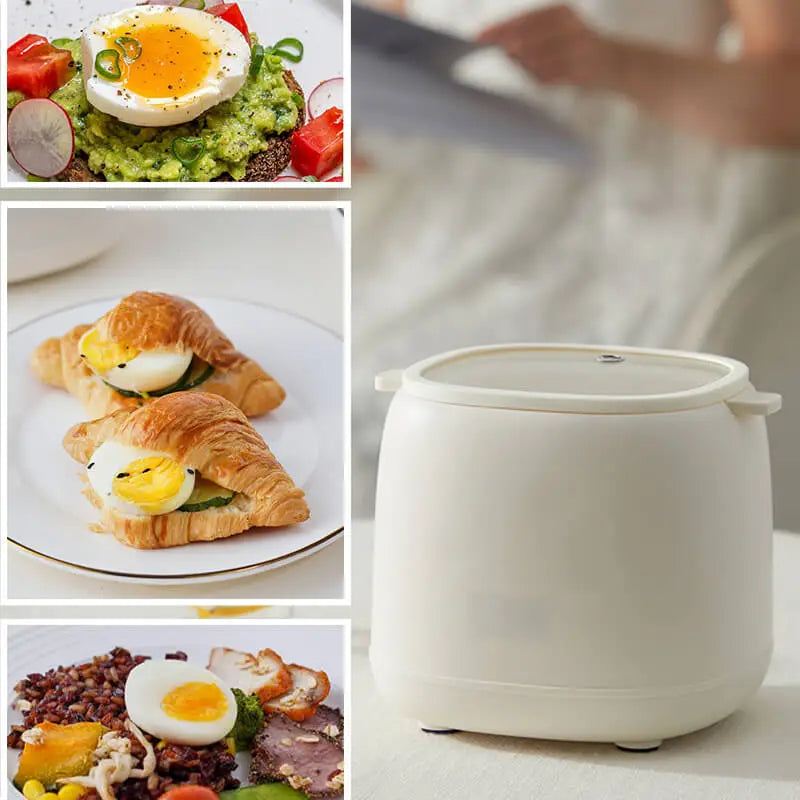 Effortless Breakfasts with the Smart Egg Cooker - 300W Electric Egg Boiler and Custard Steamer with Auto-Off, Your Go-To Omelette Cooking Companion!