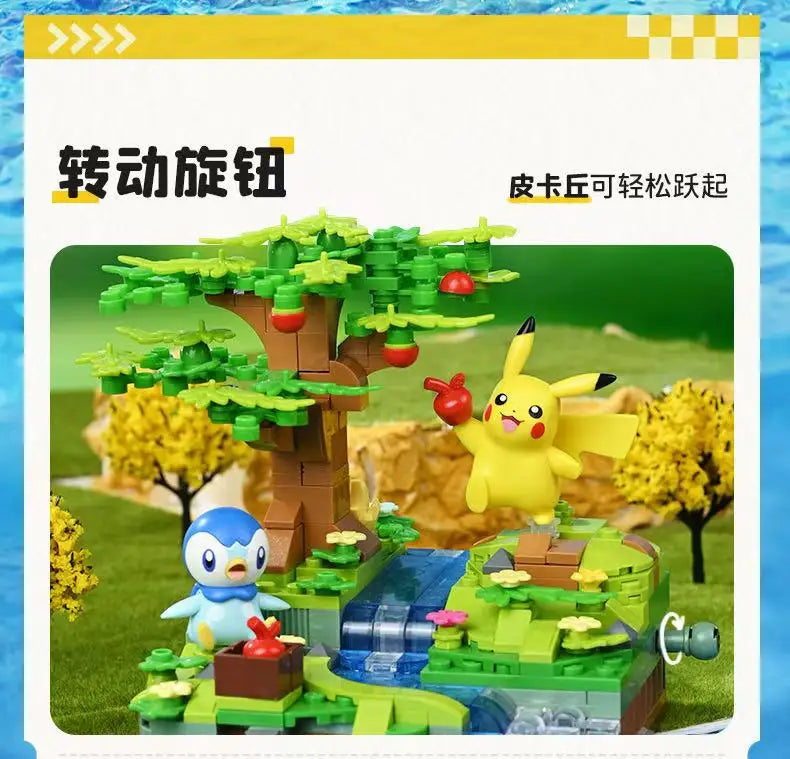 New Anime Pokémon DIY Building Block Toys – Pikachu, Sylveon, Togepi Cartoon Figures for Home Decoration