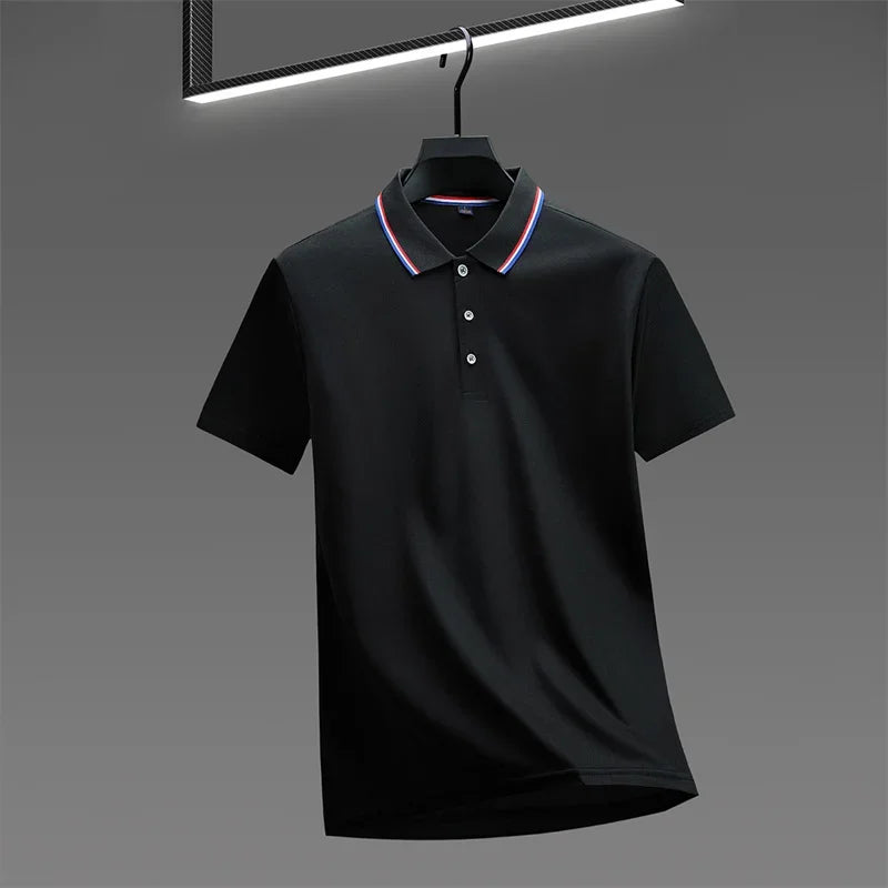 Men's Casual Polo Shirt - 2026 Solid Color Short Sleeve Summer Fashion Top