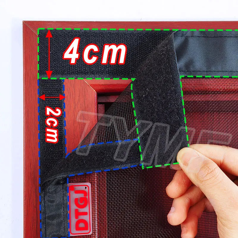 Strong Magnetic Mosquito Door Net Screen – Custom Size Fly Insect Mesh Curtain, Automatic Close Invisible Protection for Indoor & Outdoor Use