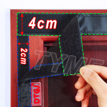 Strong Magnetic Mosquito Door Net Screen – Custom Size Fly Insect Mesh Curtain, Automatic Close Invisible Protection for Indoor & Outdoor Use