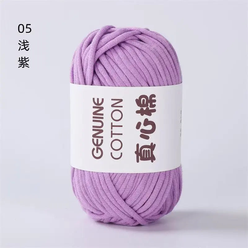 50g Genuine Cotton Yarn - Easy-to-Use Crochet Yarn for Beginners, Hand Knitting & DIY Projects (Scarves, Blankets, Hats, Clothes)