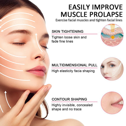 60-Piece V-Shape Face Lifting Strips – Jawline Contouring Patches for a Firmer-Looking Face and Double Chin Coverage