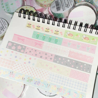 Kawaii Panda Washi Tape - Cute Deco Masking Tape for Scrapbook DIY Arts Crafts Stationery Album Decoration