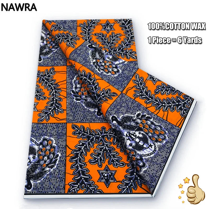100% Cotton African Wax Print Fabric - High Quality Original Real Wax Ankara Batik Pagne Nigeria Style Sewing Fabric