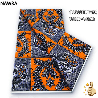 100% Cotton African Wax Print Fabric - High Quality Original Real Wax Ankara Batik Pagne Nigeria Style Sewing Fabric