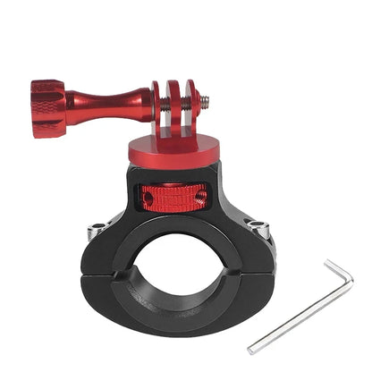 Aluminum Alloy Bike & Motorcycle Handlebar Mount – Action Camera Holder for GoPro 13/12/11/10/9/8, Insta360, DJI Osmo & SJCAM