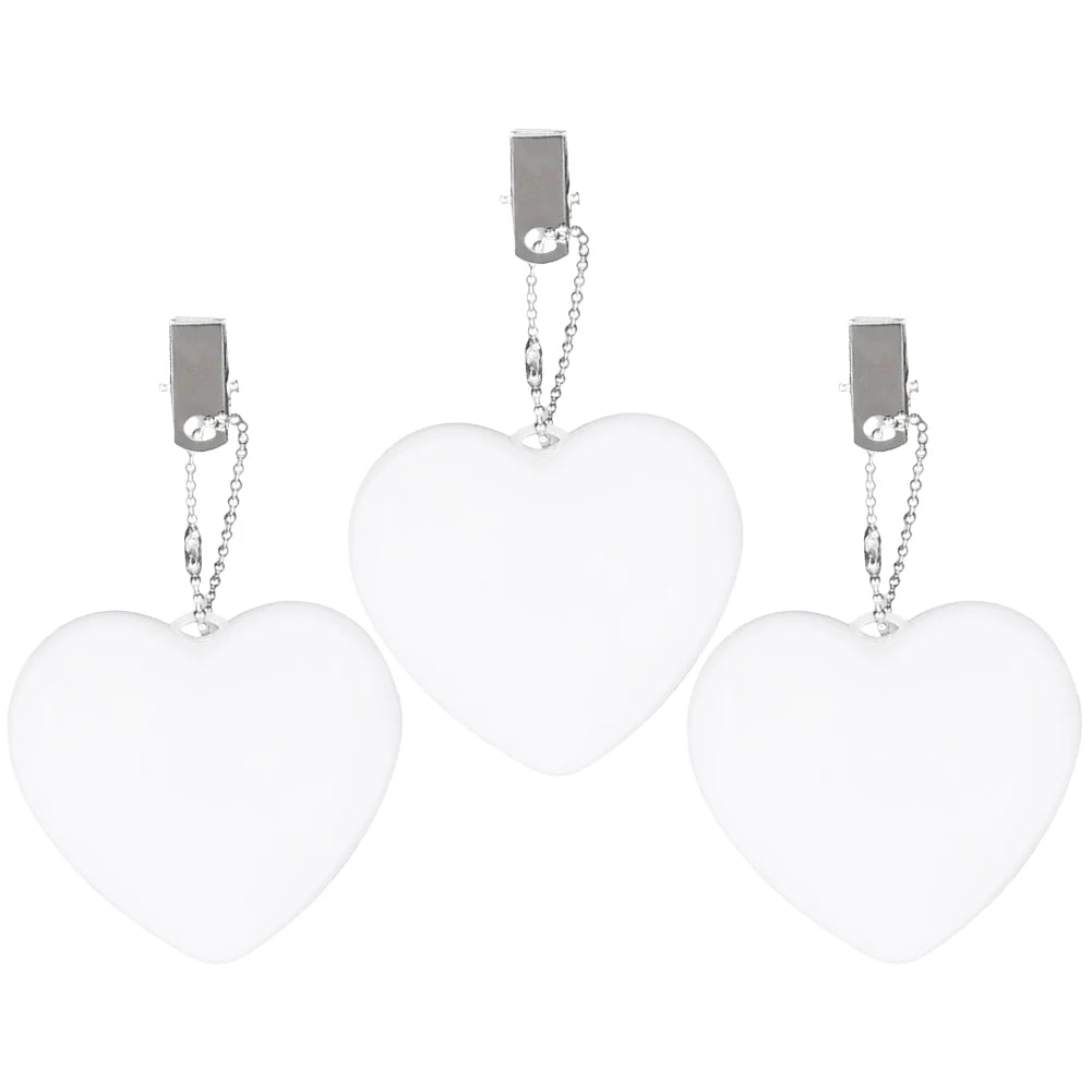 1/2/3PCS Purse Heart LED Light – Motion Activated Handbag Lamp, Heart Shaped Purse Charm for Women