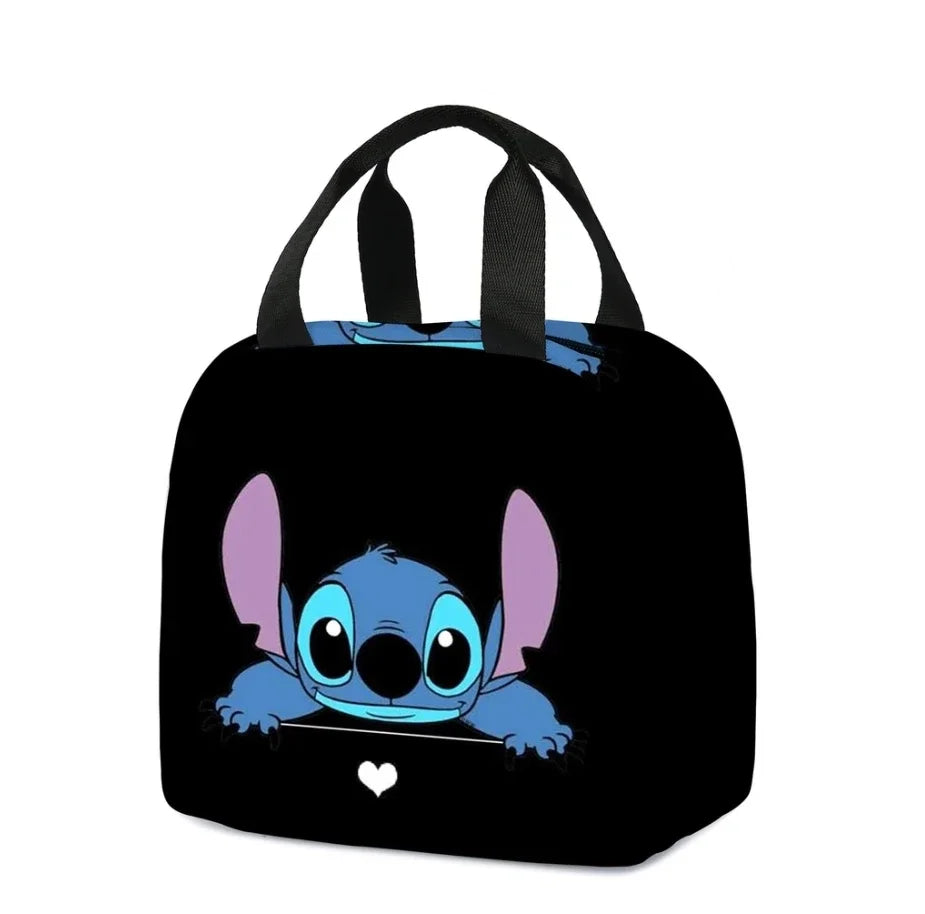 MINISO Stitch Children's Lunch Bag – Cartoon School Lunch Box Mochila, Perfect Gift for Kids