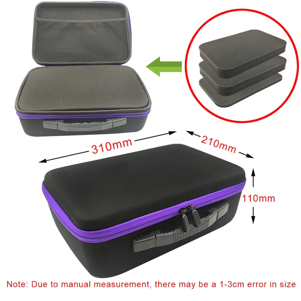 DIY Foam Hard Carry Case Storage Bag – Shockproof Travel Zipper Organizer for Camera & Outdoor Tool Accessories