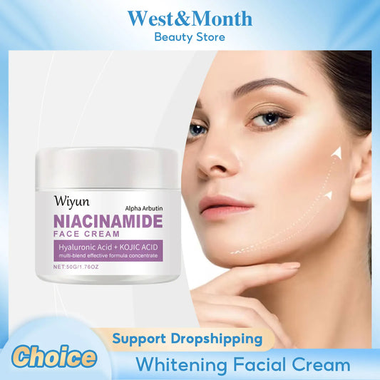 Niacinamide Face Cream – Anti-Dark Spot & Melanin Control, Pigmentation Reduction, Hydrating Whitening Moisturizer for Smooth & Radiant Skin