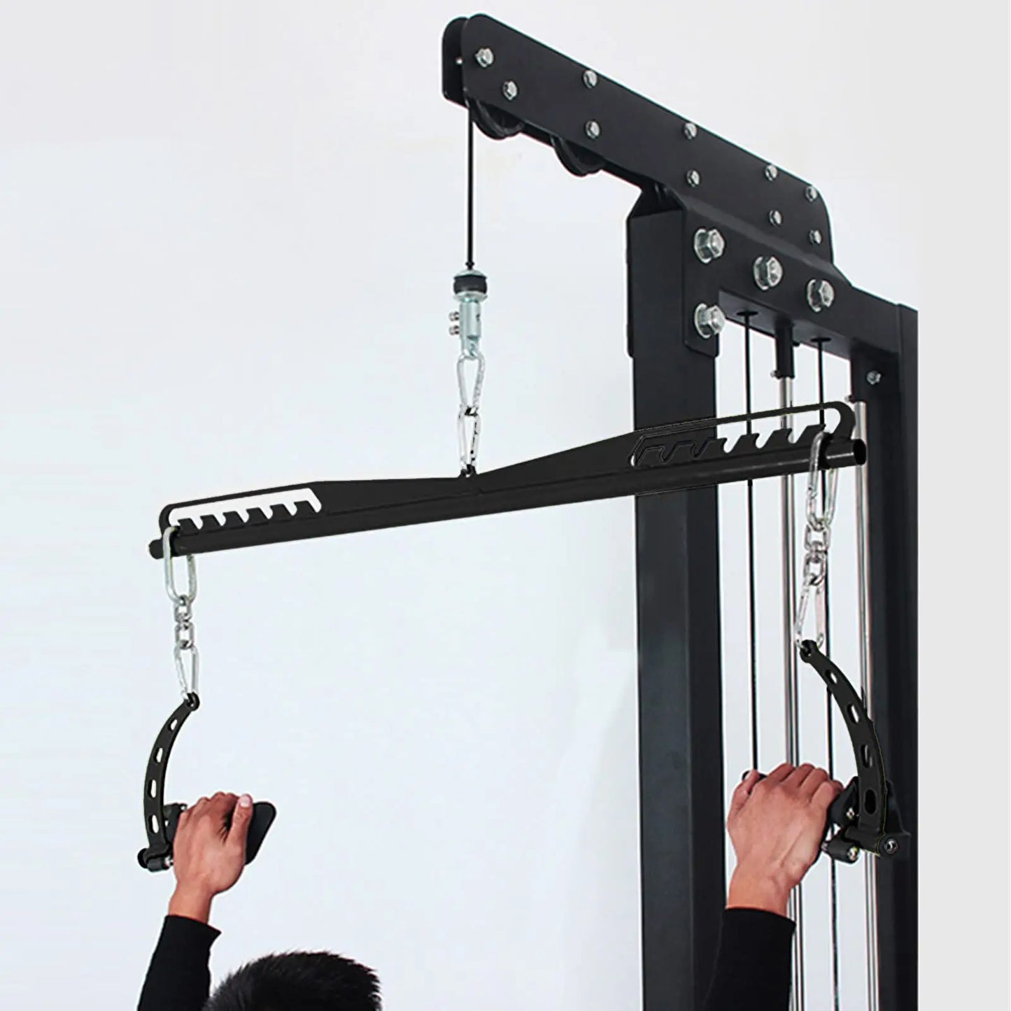 Adjustable Lat Pulldown Bar - Gym Cable Machine Handle for Biceps, Triceps & Back Workouts