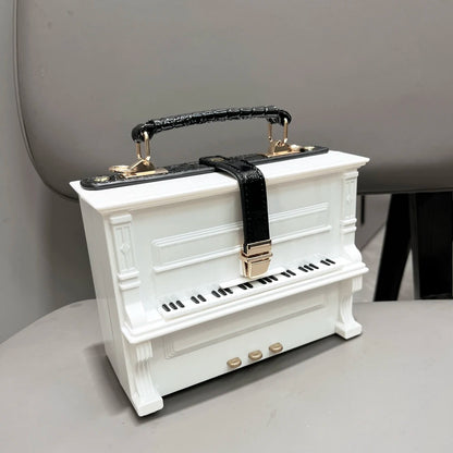 Luxury Designer Piano-Shaped Handmade Crossbody Shoulder Bag for Women – Elegant Purse, Messenger & Banquet Bag