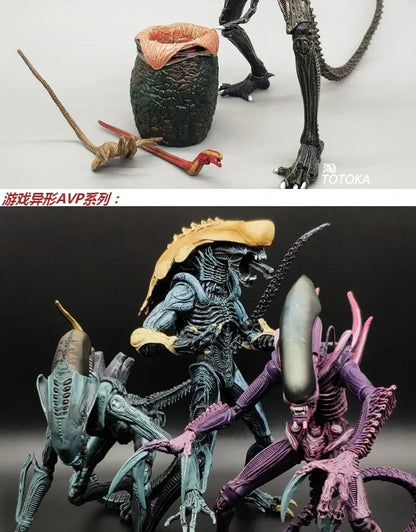 NECA Xenomorph Alien vs. Predator Action Figure — Fully Articulated Collectible with Movable Joints, Cool Toy & Gift