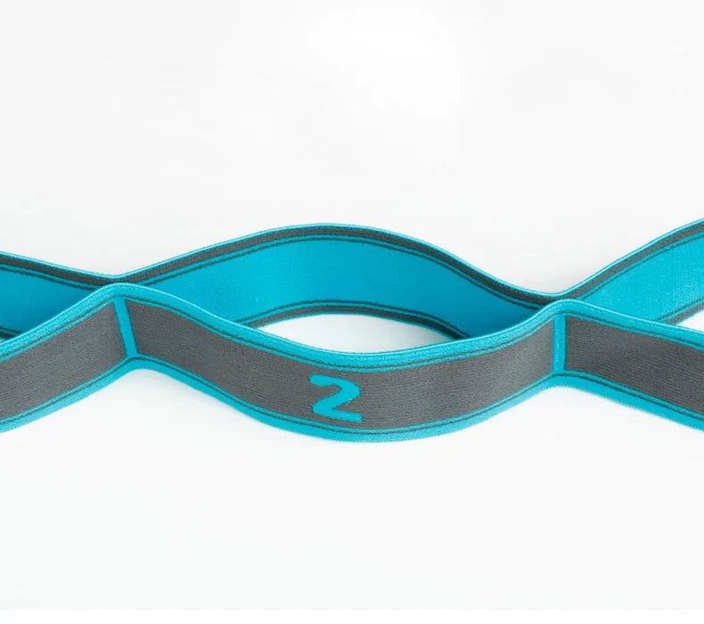 Elastic Yoga Stretching Strap with Loops – Stretch Band for Ballet, Dance, Pilates, Gymnastics, and Body Flexibility
