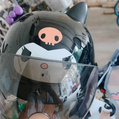 Cartoon Electric Car Helmet for Kids – Cute Half Helmet, Creative Safety Protective Gear for Children & Students