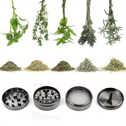 40mm 4-Layer Metal Herb Grinder – Spice & Tobacco Crusher Shredder for Smoking Accessories