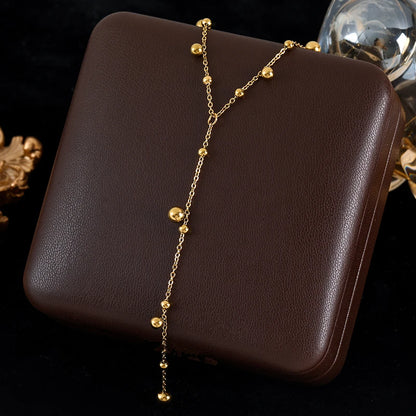 GANEMLY 316L Stainless Steel Water Drop Pendant Necklace – Trendy 18K Gold Plated Women’s Jewelry Gift
