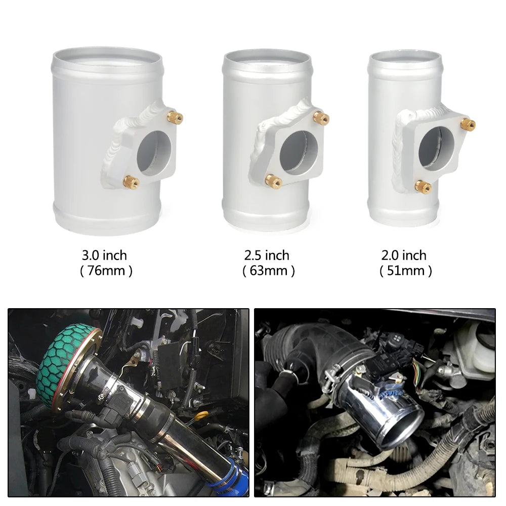 Air Flow Sensor Adapter - 51mm/63mm/76mm Intake Meter Mount for Toyota, Mazda, Subaru & Suzuki
