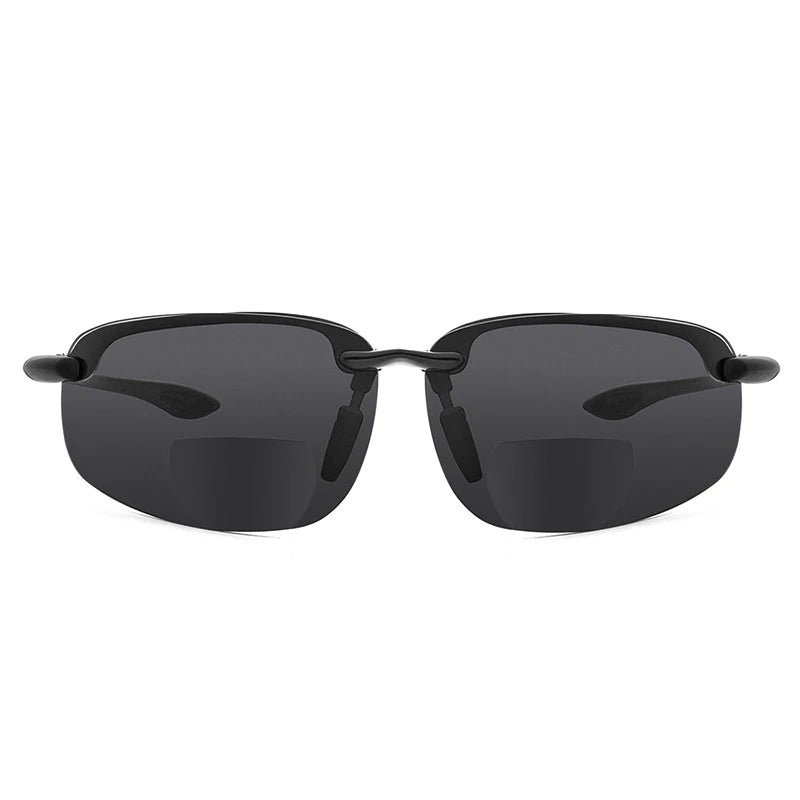 MAXJULI Bifocal Sunglasses for Men & Women - Ultra Lightweight TR90 Frame, UV Protection & Sun Reading Glasses (8001)