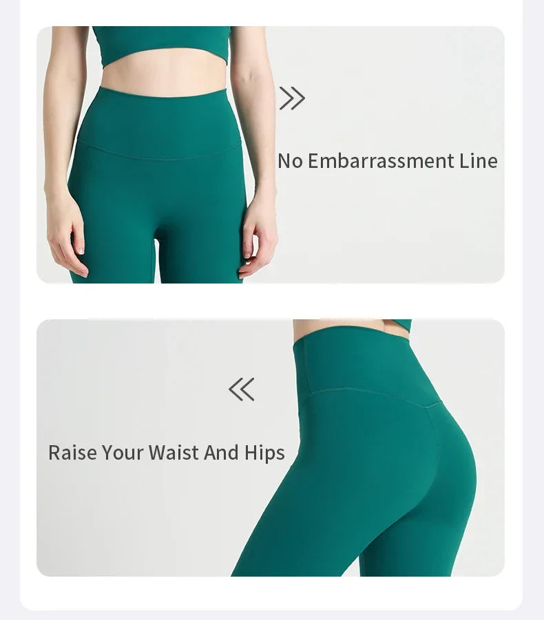 Naked Feeling Yoga Leggings for Women – High-Waisted Hip Lifting Fitness, Running & Cycling Pants