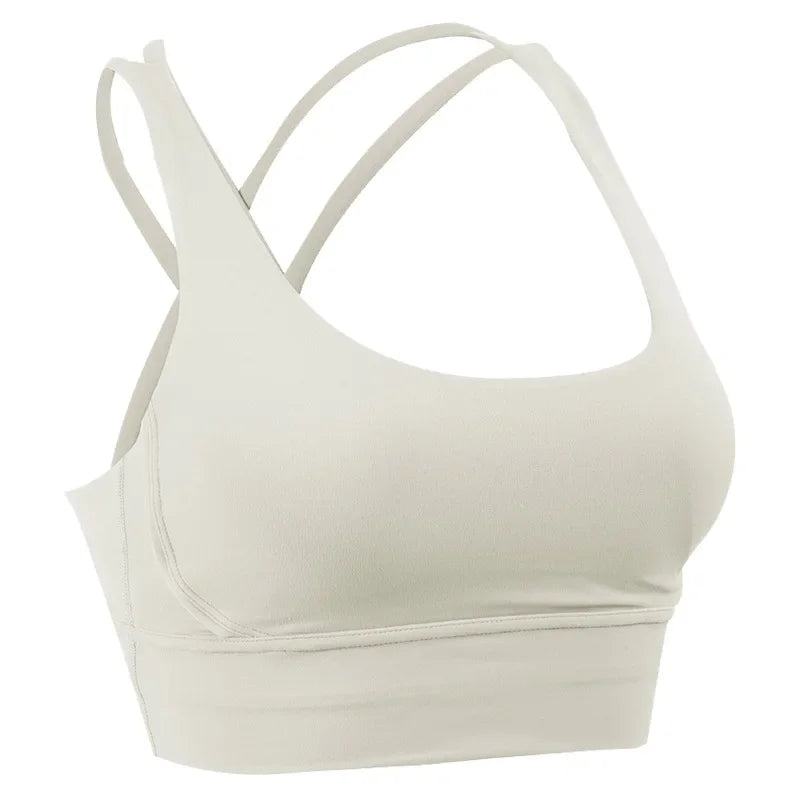 Women’s Summer Crossback Sports Bra — Breathable Fitness & Yoga Tank Top | Gym Crop Top