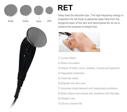 448K CET RET INDIBA Beauty Machine – Thermal Penetration Technology for Facial Lifting, Weight Loss, Skin Rejuvenation & Body Massage