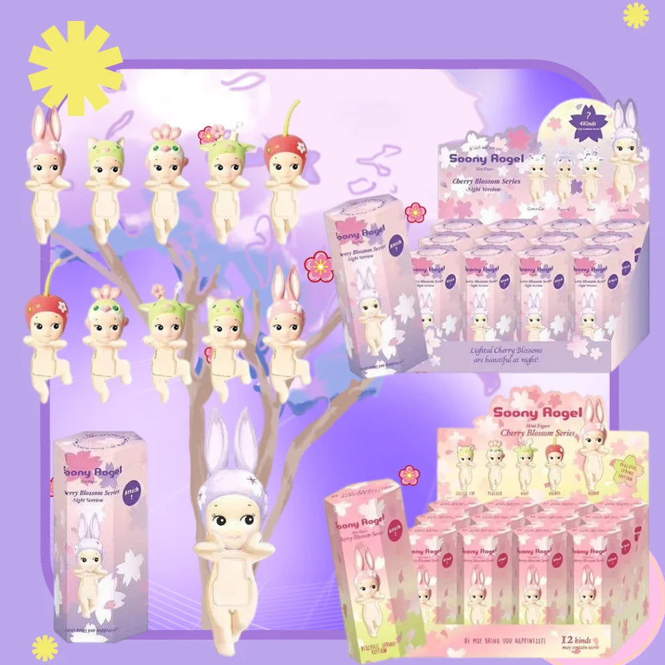 Angel Doll Cherry Blossom Night Series Blind Box | Hippers Action Figure Phone Ornament Gift