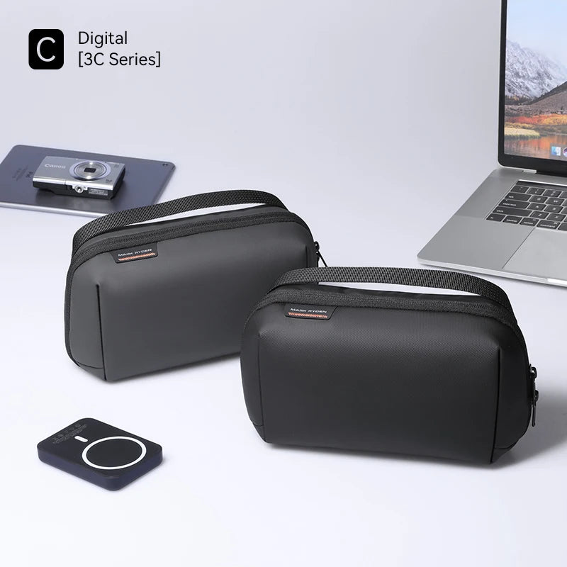 Portable Tech Pouch Organizer Case: Storage Bag Gadget Bag for Travel