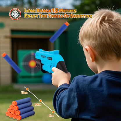 Soft Bullet Blaster Toy Gun - Durable Outdoor Foam Dart Launcher for Boys & Girls, Halloween & Christmas Gifts