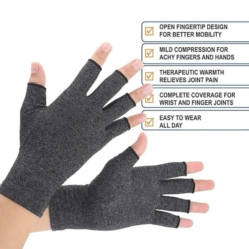 Fingerless Compression Gloves - Hand Support and Everyday Comfort