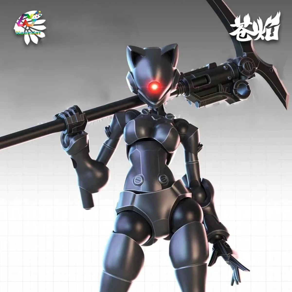 Swift Female Mutant Action Figure - 3.75 Inch Highly Articulated DIY Assembly Collectible