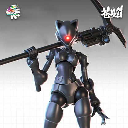 Swift Female Mutant Action Figure - 3.75 Inch Highly Articulated DIY Assembly Collectible