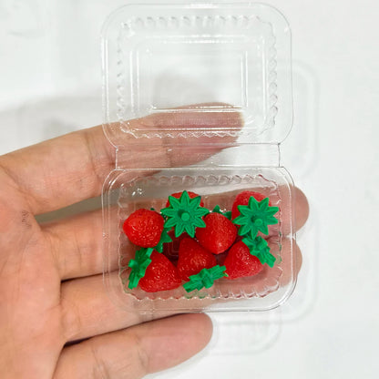 Miniature Dollhouse Food Set – Simulated Fruits & Vegetables for BJD & Blythe Dolls (Grape, Meat, Orange, Radish)