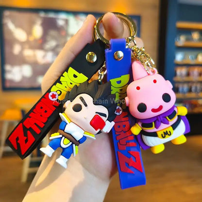 Kawaii Dragon Ball Z Keychain – Super Saiyan Goku, Bulma, Broly, Piccolo & Majin Buu Car Pendant Toy Gift