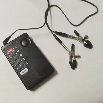 Electric Nipple Clamps and Stimulation Clips - Adult Sensory Play Accessories for Couples and Intimate Use