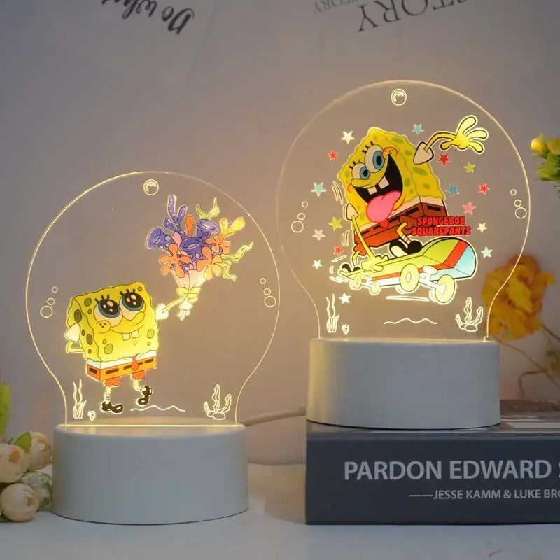 SpongeBob & Patrick Star 3D Night Light — Cartoon Animation Creative Decorative Lamp for Children’s Room