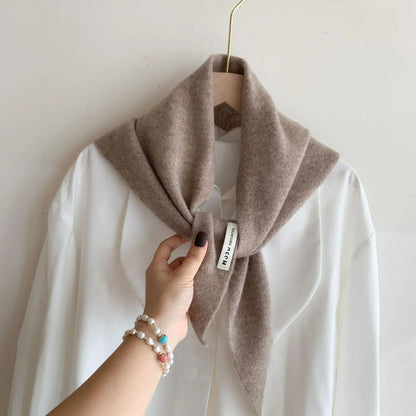 Women’s Wool Triangle Scarf – Multi-Functional Knitted Headscarf
