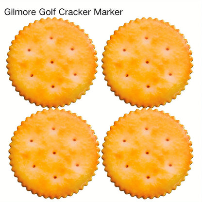 Gilmore Cracker Golf Ball Markers – 4 or 6 Pack Funny Premium Golf Accessories and Gifts for Men, Women, and Golfers