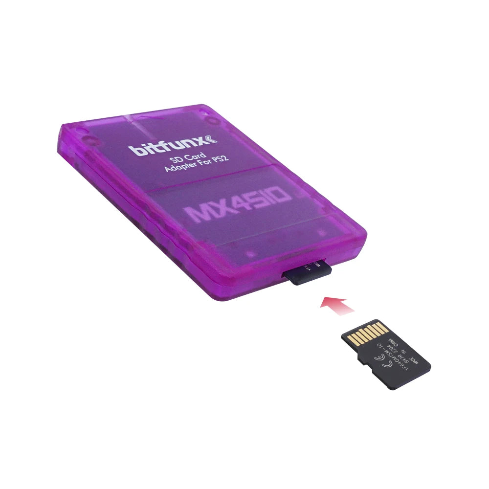 Bitfunx MX4SIO SIO2SD Adapter – MicroSD Game Card Reader for PS2 Sony PlayStation 2 Consoles