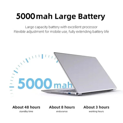 2026 Office Laptop 14.1" – Windows 11 Pro, Intel i7 8650U / Atom A3950, 12GB RAM, 1–2TB SSD, Gaming Notebook PC