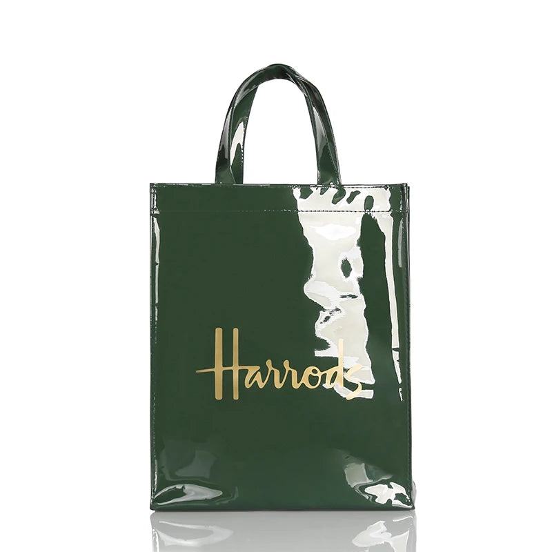 Simple Stylish PVC Reusable Shopping Bag – Luxury Eco-Friendly Waterproof Tote for Summer Beach