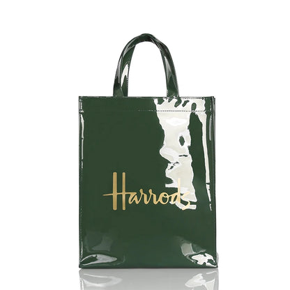 Simple Stylish PVC Reusable Shopping Bag – Luxury Eco-Friendly Waterproof Tote for Summer Beach