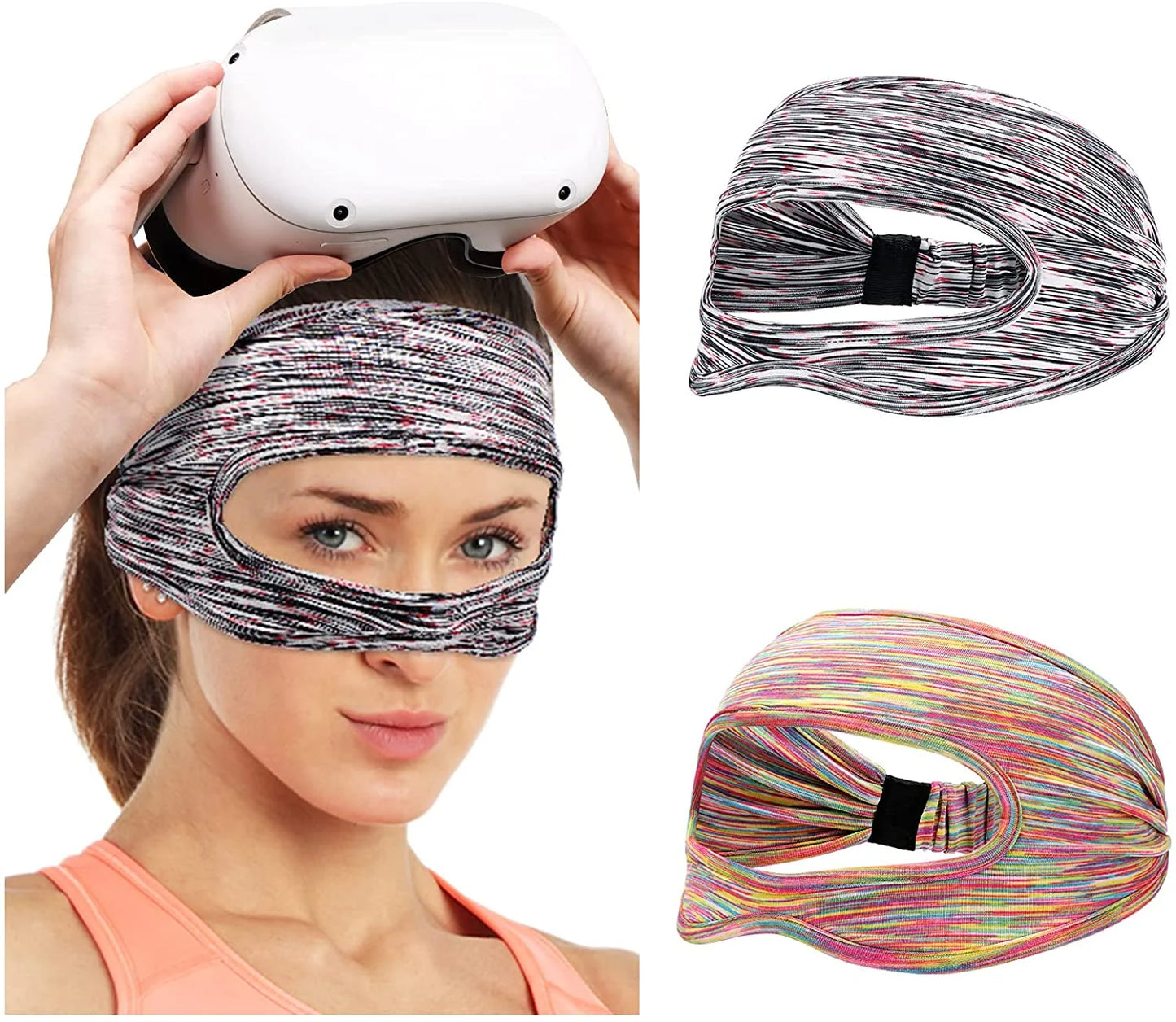 Breathable Eye Mask & Sweat Band for Meta Oculus Quest 2 – VR Headset Cover Accessory