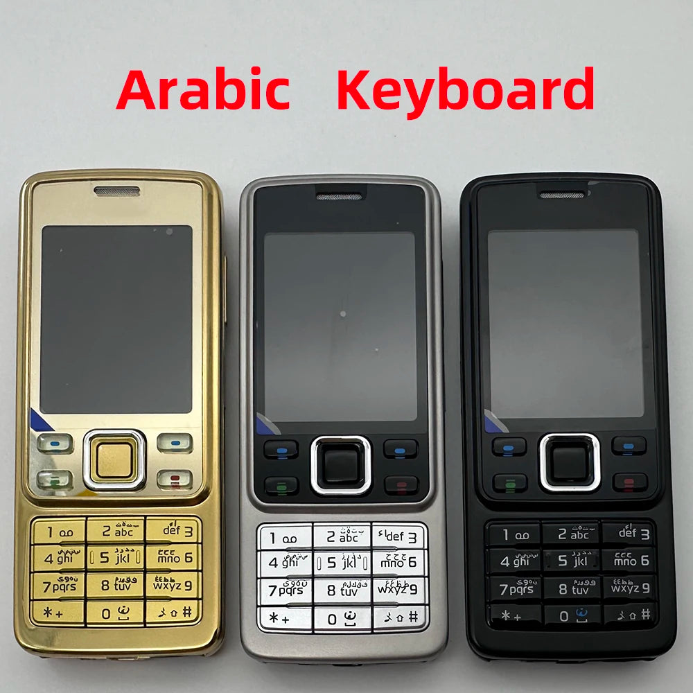 Original Nokia 6300 GSM 2G Mobile Phone – Bluetooth, Multi-Language Keyboard (Russian, Arabic, Hebrew, English), 2007 Used Cellphone