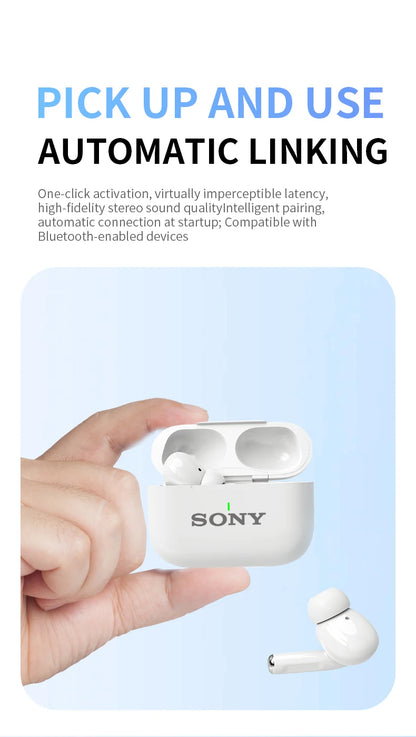 SONY Bluetooth Headset – In-Ear Wireless Sport HiFi TWS Earbuds for iOS, Android, Samsung, Huawei, Xiaomi, OPPO, Vivo