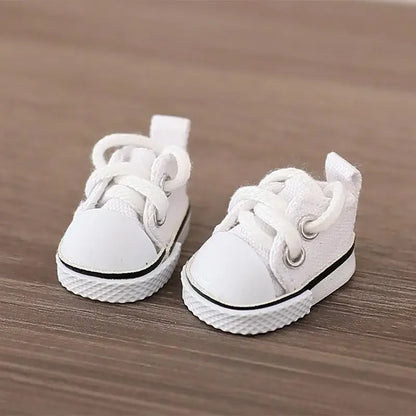 17cm LABUBU Cotton Doll Shoes - Casual Sports Footwear for Dolls, Accessories for Labubu Outfits (Only shoes)